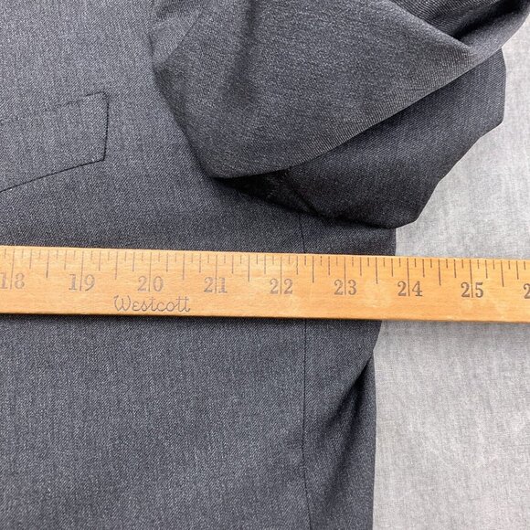 Canali Blazer Men 44 Gray Classic‎ Career Suit Jacket Pure Wool  Italy VTG - Picture 4 of 13